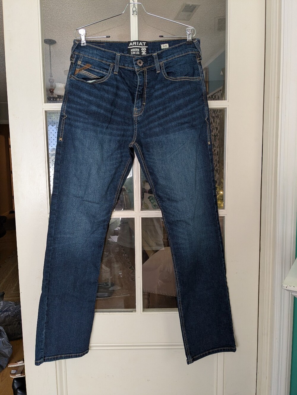 Ariat Men's M8 Brawley Tekstretch Slim Jean Size 35 Waist 32 Length